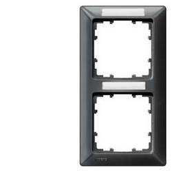 Siemens Schalterprogramm 2fach Rahmen Delta Carbon 5TG25528 1 St.