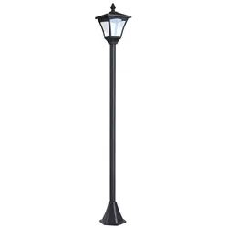 Outsunny Solar Laterne Gartenlaterne Gartenleuchte mit LED 10 Lumen H120cm