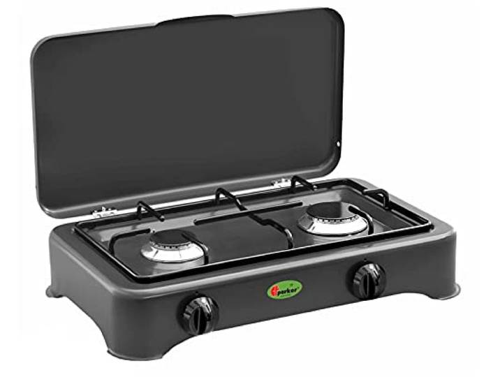 CFParker Gasherd Gpl 2 Brenner mit Sicherheitsventil für Sport Graphit für den Innenbereich zu Hause oder Camping - 5326GSPGPS
