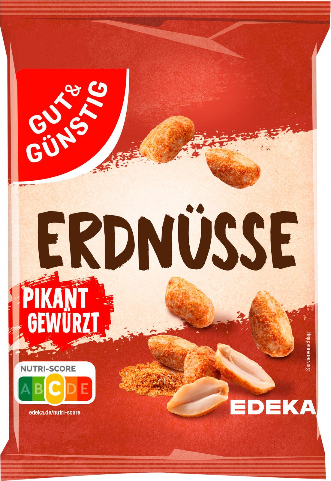 GUT&GÜNSTIG Erdnüsse pikant gewürzt 150,0 g 1430097004