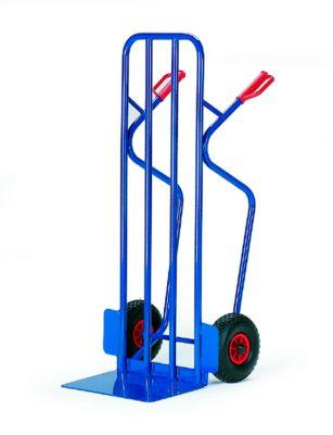Stapelkarre extra breit, Tragkraft 250 kg, Vollgummi-Bereifung