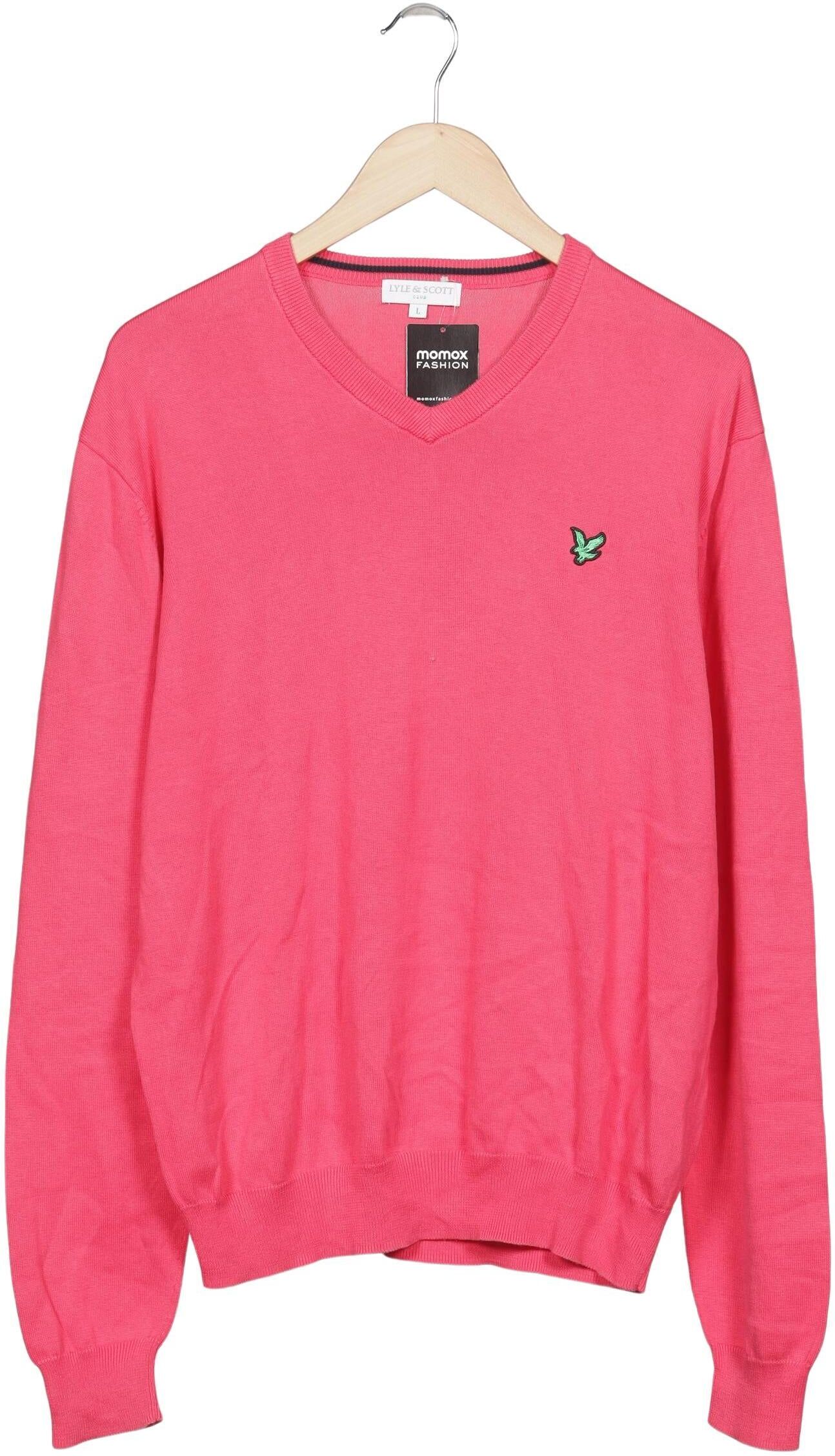 Lyle & Scott Herren Pullover, Pink, Gr. L, Baumwolle - Second Hand