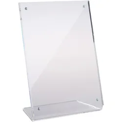 magnetischer Bilderrahmen als L-Aufsteller A5, Acryl (PMMA), transparent