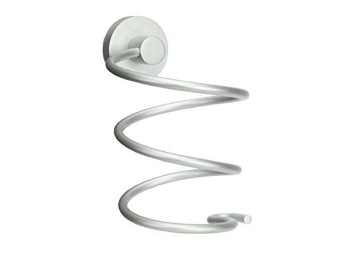 Kleine Wolke Fönhalter Apollo, Wandaccessoire, Farbe Aluminium, Material: Aluminium