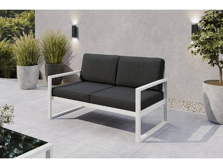 Design Möbel Loungesofa SOLAR 2-Sitzer Garten-Loungesofa