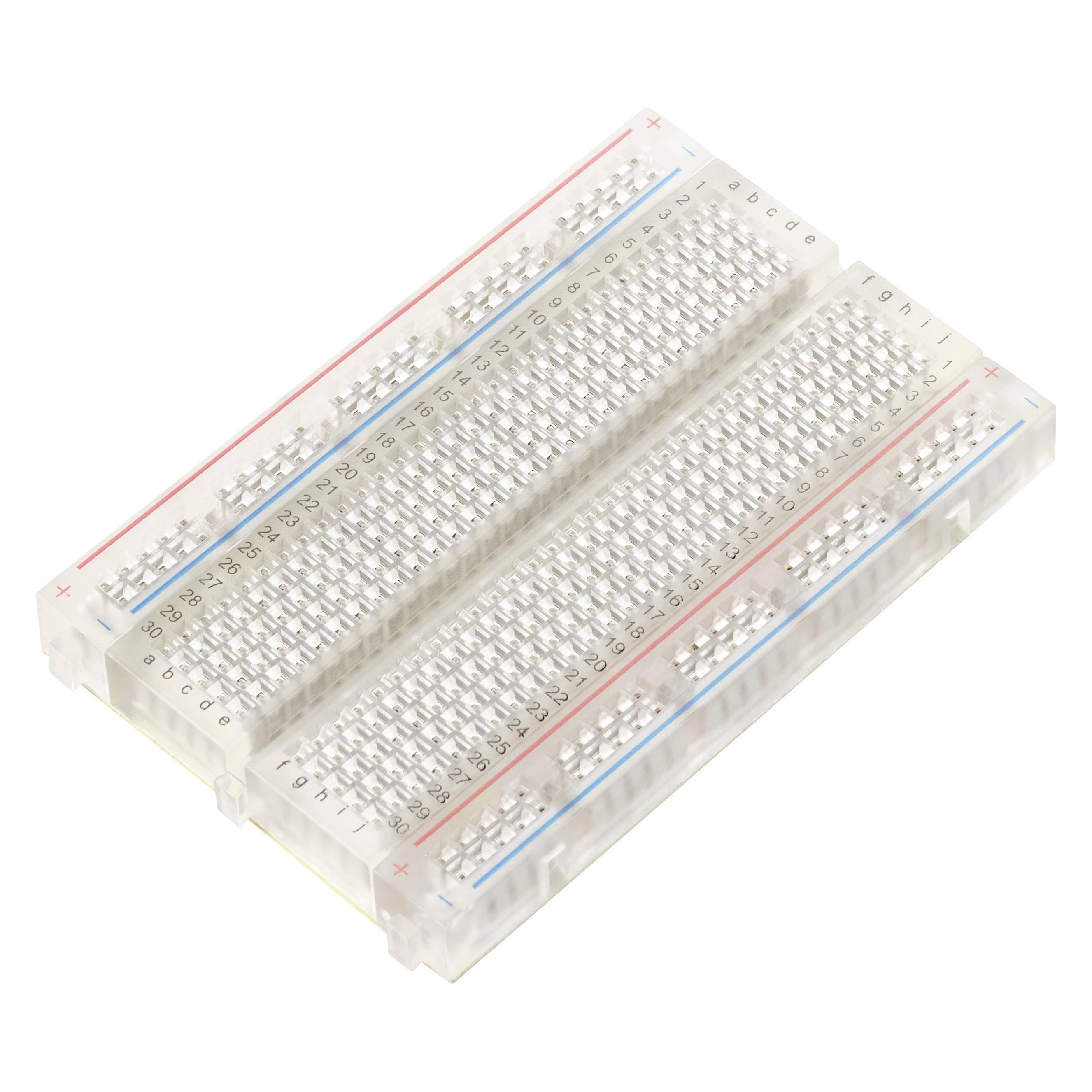 Tru Components Steckplatine selbstklebend Transparent Polzahl Gesamt 400 (L x B (TC-11543816)