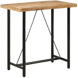 vidaXL, Bartisch, Kapenia (Massives Mangoholz) (110 x 55 x 107 cm, 110 x 55 x 107 cm)