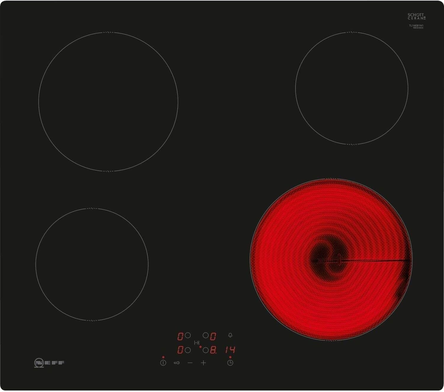 Neff N50 TL16EB1N1 60cm Electric Hob with Touch Control, Black, New