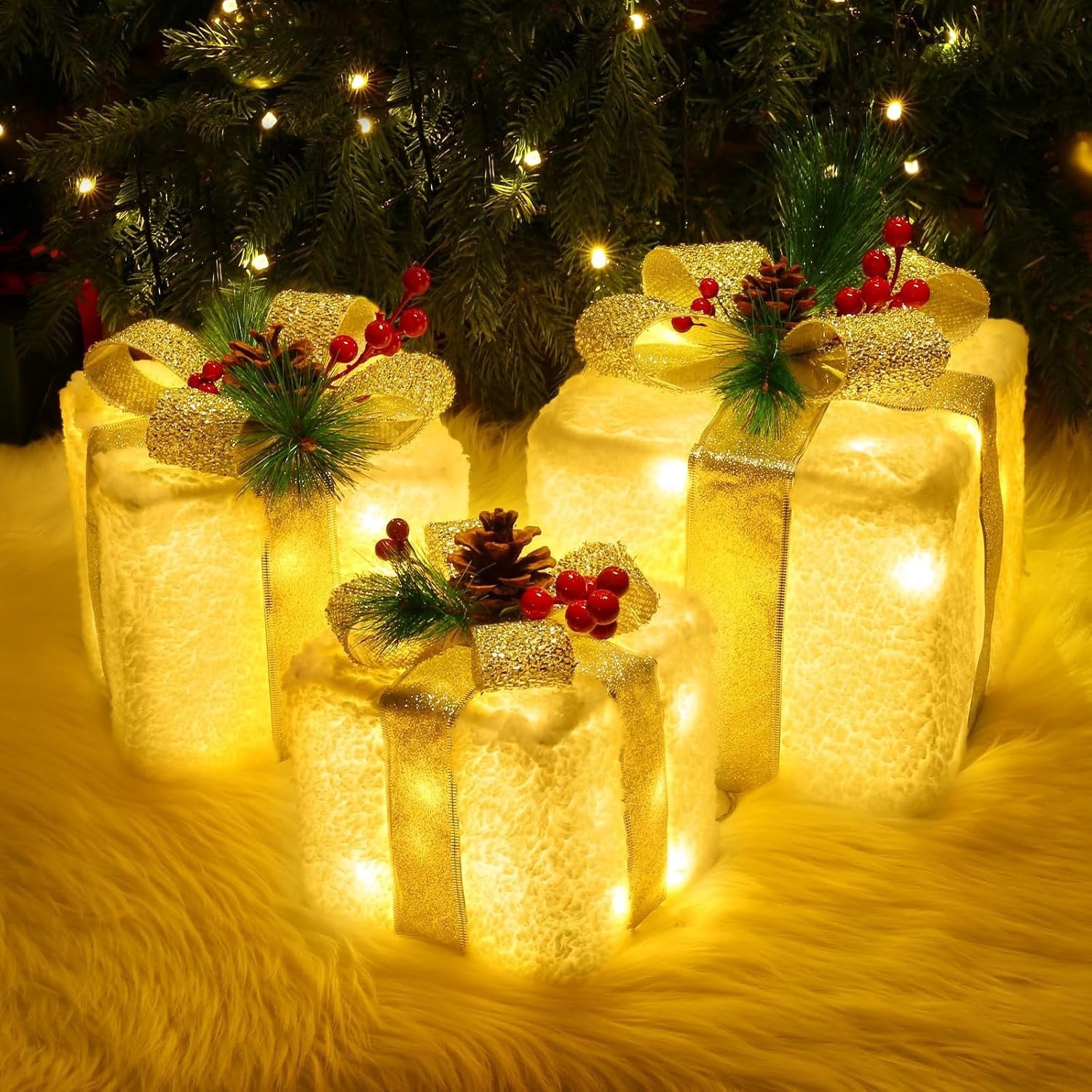Merkloze kerstverlichting met 60 warmwitte LED's