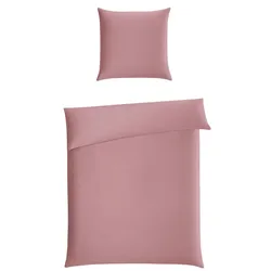 Casea Satin-Bettwäsche Barcelona 240 x 220 cm Satin Rosa Altrosa