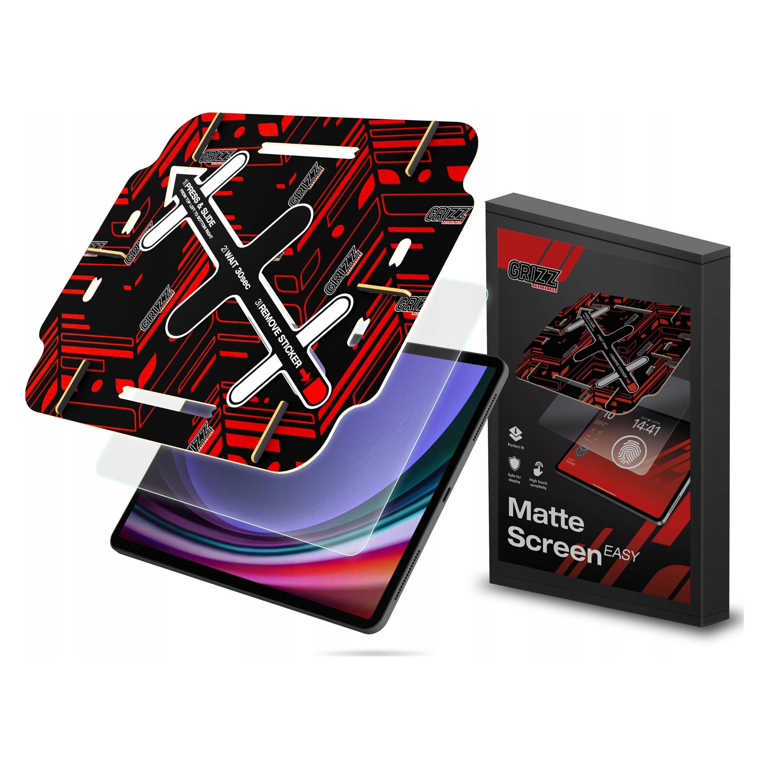Grizz Glass GrizzGlass Folia matowa GrizzGlass MatteScreen Easy do Samsung Galaxy Tab S9 Plus (Samsung Galaxy Tab S10+, Samsung Galaxy Tab S9, Samsung Galaxy Tab S9+) (49000860)