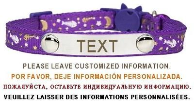 Uplift Picks Personalized Cat Collar With Safety Buckle And Engraved Nameplate 06 small