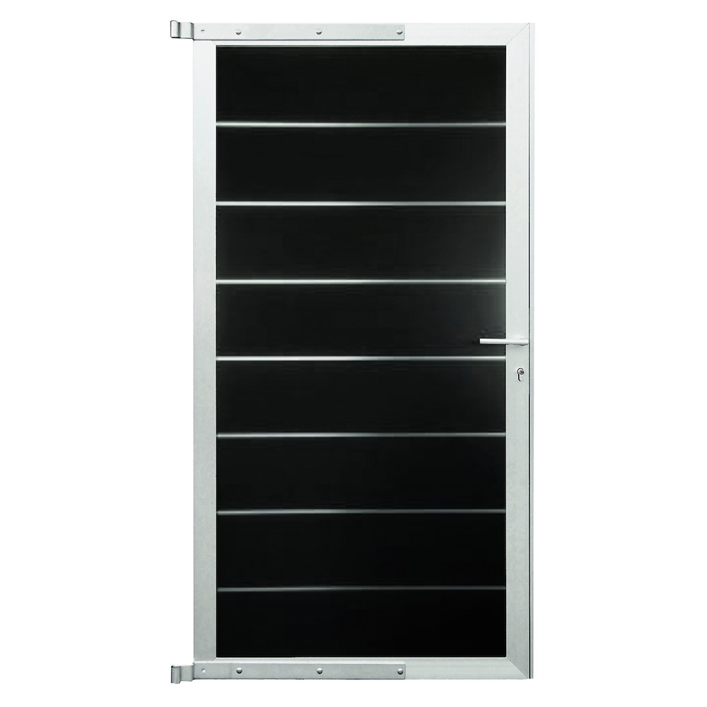 TETZNERJENT GOTLAND-Tor-Komplettset 90x175cm schiefergrau/silber 16971098