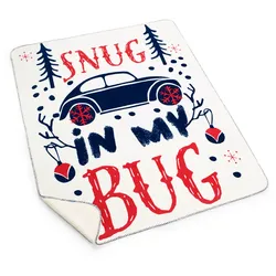 Original VW Käfer Kuscheldecke Microfleecedecke