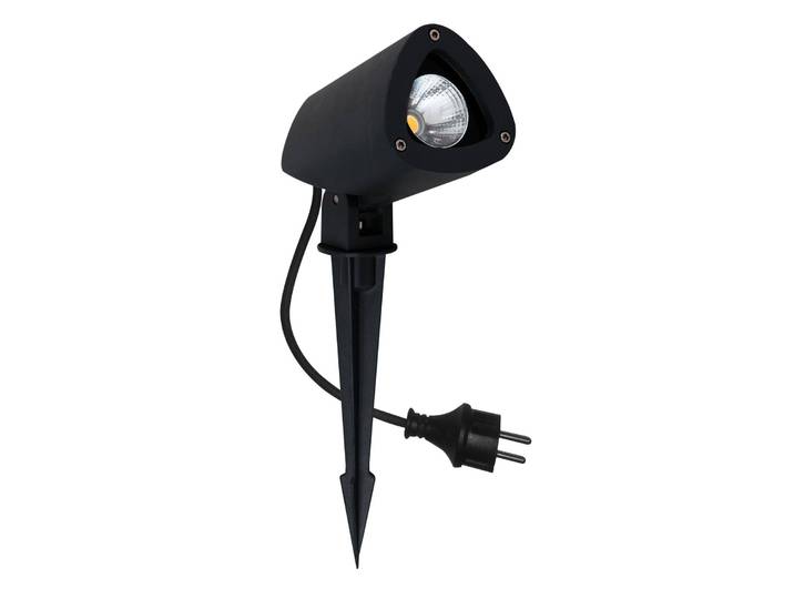 MEGATRON Megatron LED-Erdspieß-Strahler Gartia S 3,8 W, schwarz, Aluminium