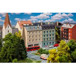 FALLER - Stadthäuser mit Elektrofachgeschäft