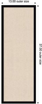 Amanti Art Neutral Weave Canvas Magnetic Board, Svelte Framed Memo Board