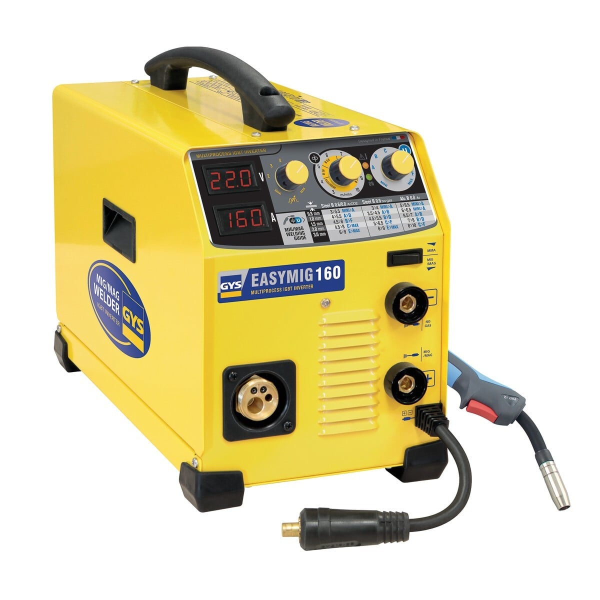 GYS 032255 Semi-automatisch MIG/MAG lasapparaat met invertertechnologie, 160 A