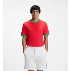 BOSS für Herren. 50562134 Trikot mit roter Flagge (XL), Lässig, Baumwolle, Kurzarm