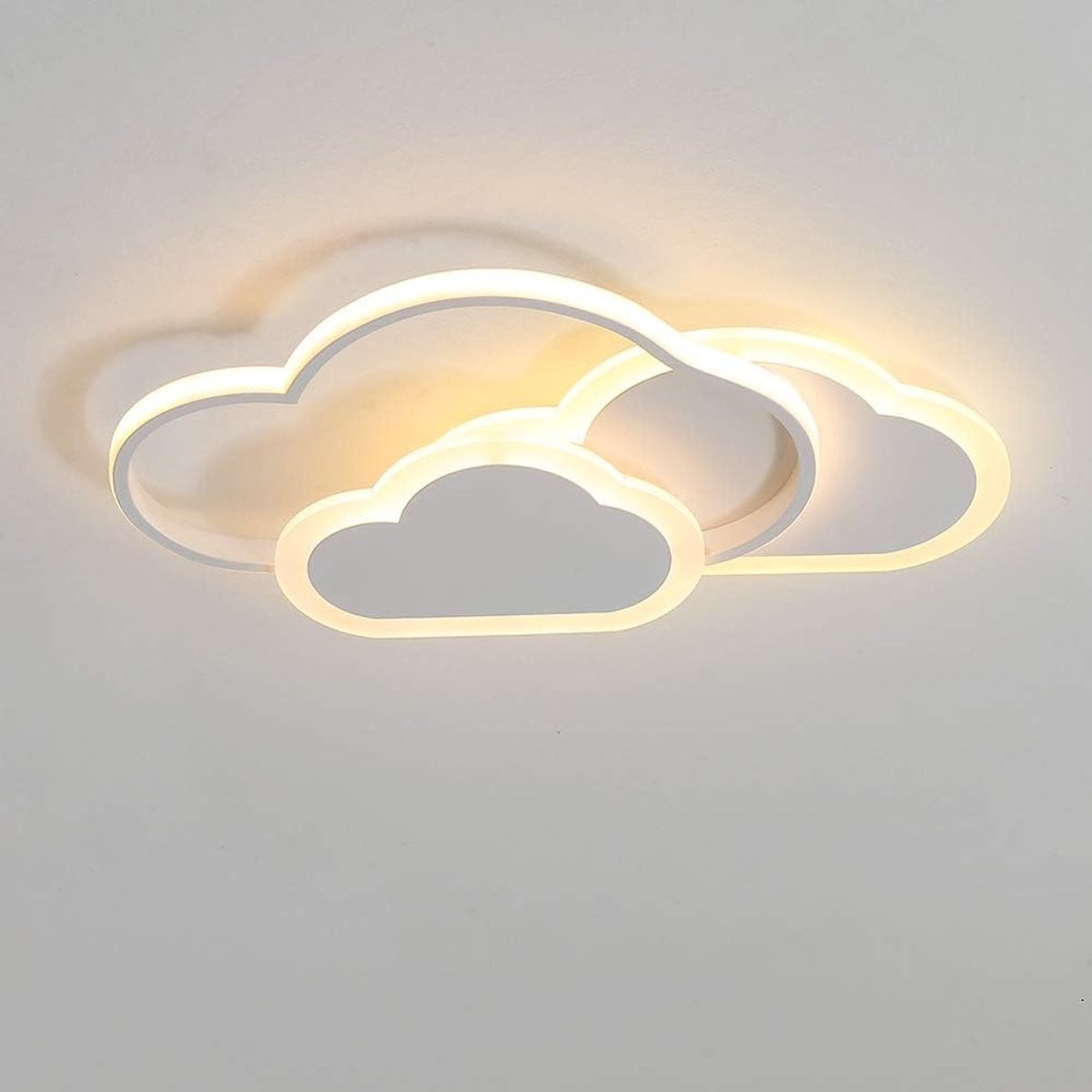 Haobosic Creative Cloud LED-plafondlamp en wandlamp, Warm Wit 3000K, 32W, 2700lm, Diameter: 42 cm
