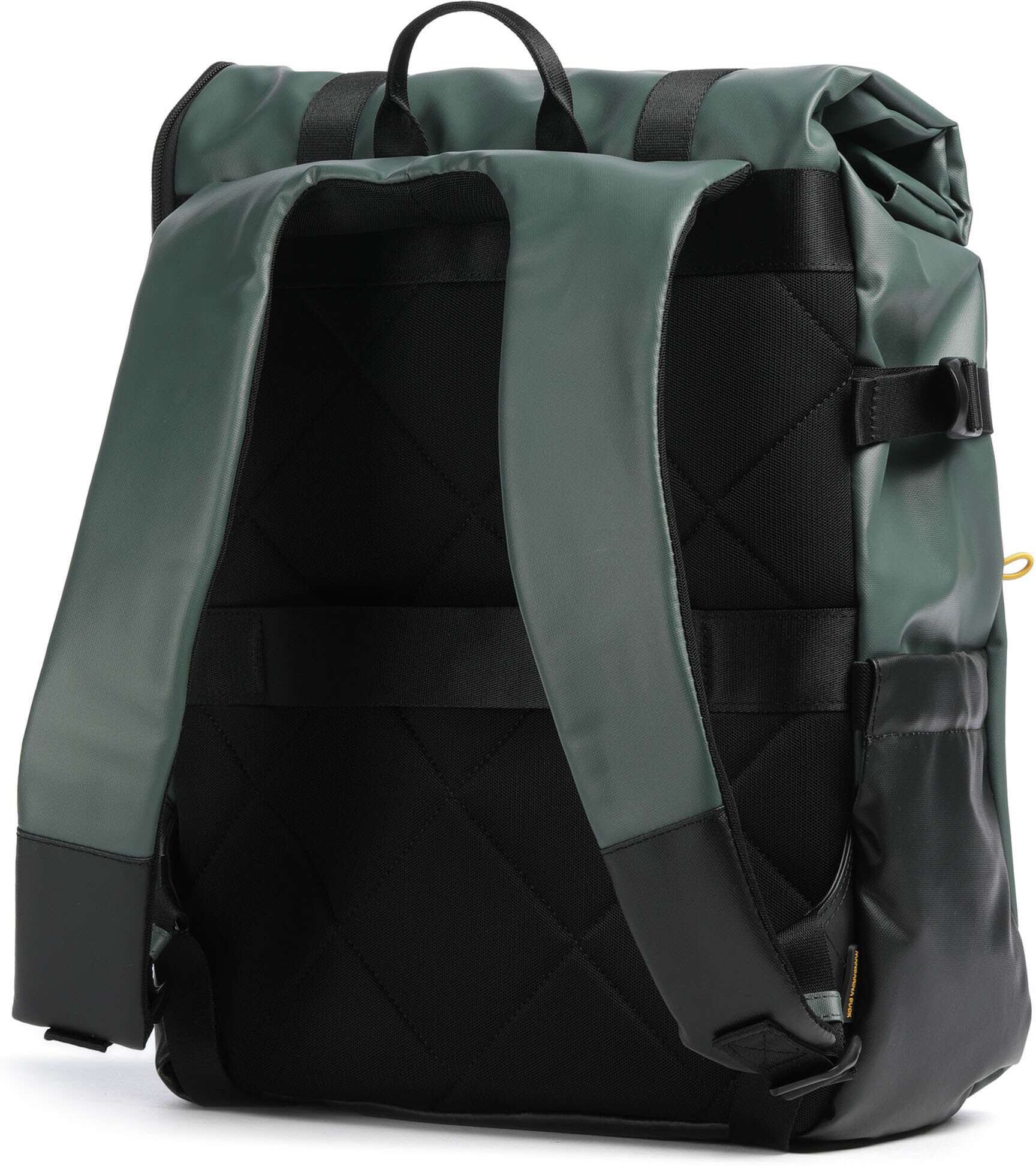 Mandarina Duck Coated Laptop-Rucksack, grün