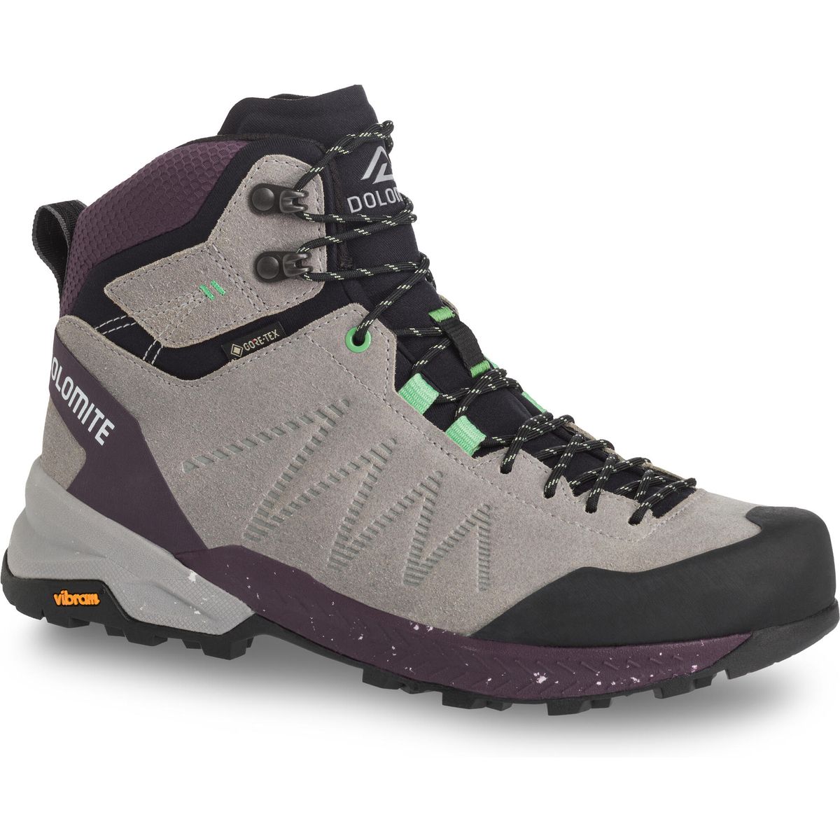 Dolomite Shoe W's Crodarossa Leather High GTX grey/dark purple (1609) 4 4211211609006