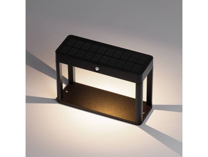 Borne LED 23 x 16cm Gris