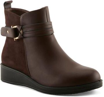Women's Calimera Booties by Flexus by Spring Step in Brown (Size 5 1/2 M)