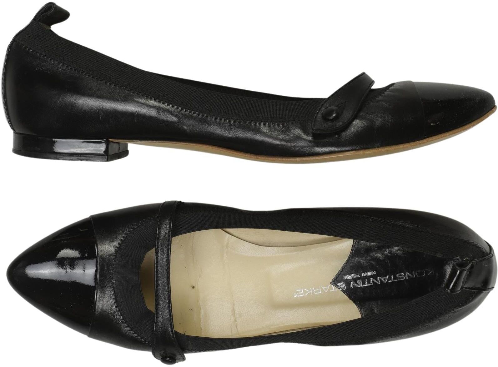 Konstantin Starke Damen Ballerina, Schwarz, Gr. EU 41, kein / Etikett - Second Hand