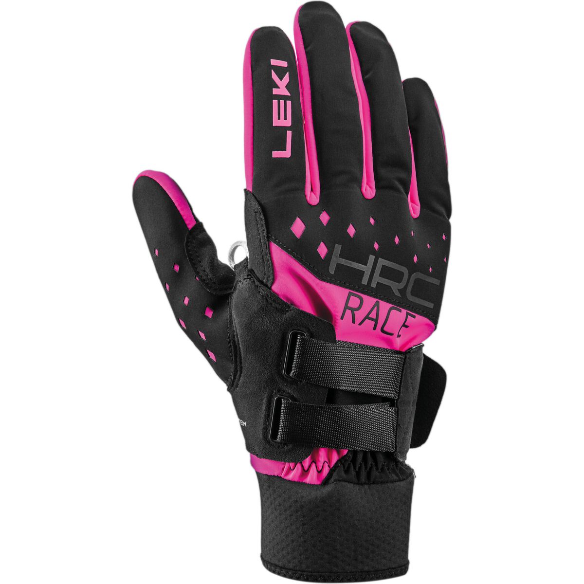 LEKI HRC Race Shark black-neonpink 6.5 652901302065