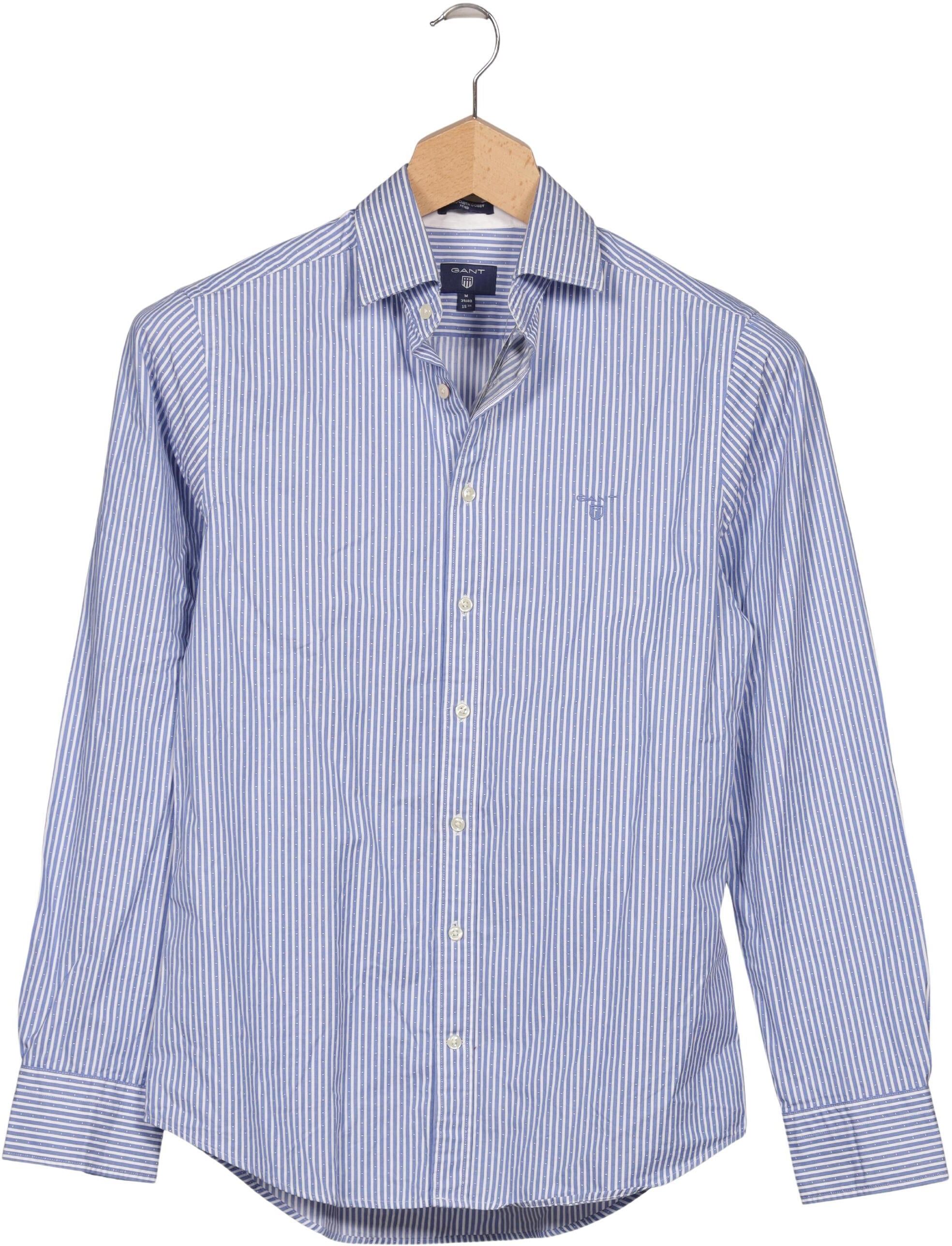 Gant Herren Hemd, Hellblau, Gr. M, Baumwolle - Second Hand