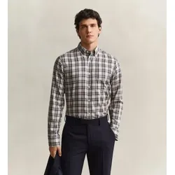 Gant für Herren. 3262020 Kariertes Hemd beige (XL), Lässig, Klassisch, Langarm, Lyocell