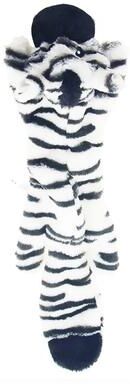 Multisell Products Hub Durable Stuffingless Squeaky Dog Toy With Squeakers & Crinkle Fun Animal Chew Toy For Pets zebra