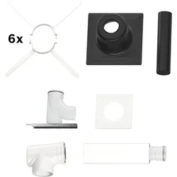 BOSCH Abgaszubehör FC-Set110-C93x (oben) Grundbausatz C93x Kunststoff d:110/160m...