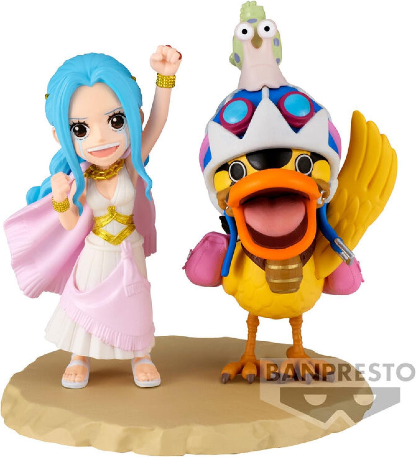 Banpresto One Piece verzamelbeeldje Nefeltari Vivi & Karoo 7 cm