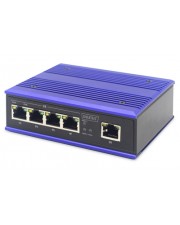 DIGITUS Industrieller 4-Port Gigabit PoE Switch + 1 Uplink Port (DN-651120)