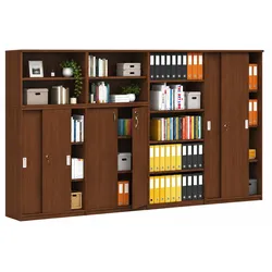 Schrank-Set MIRELLI, Typ D, Nussbaum