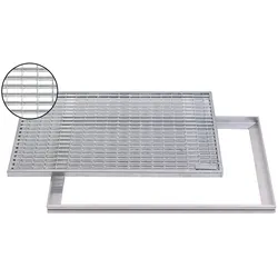 ACO Maschenrost mit V-Stab 60x40cm inkl. Rahmen