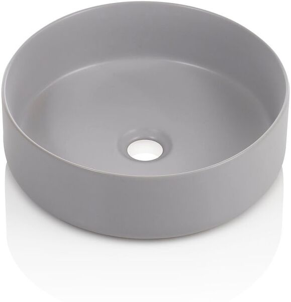 AQA DESIGN Lavabo à poser gris mat en céramique Gris 36x12x36cm