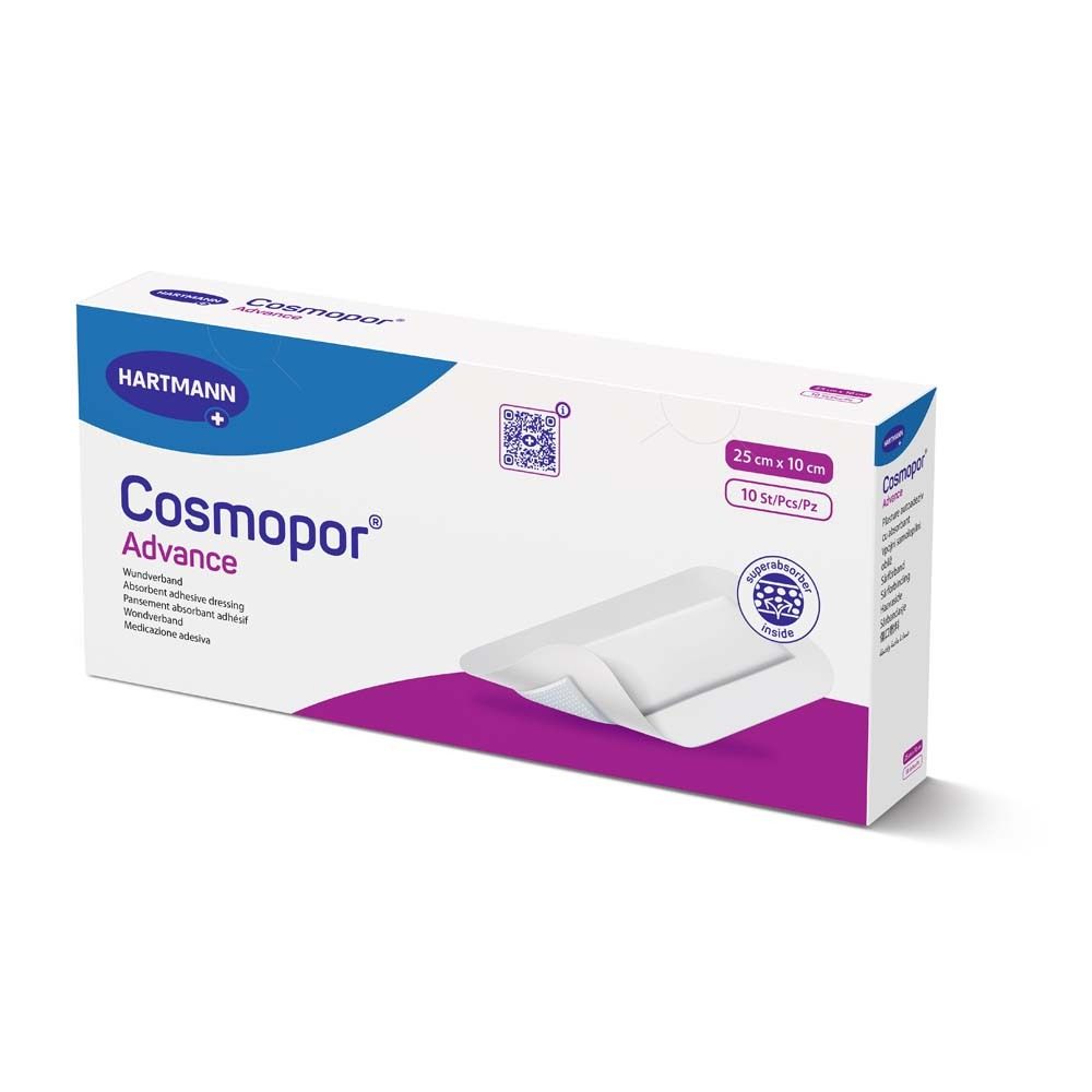Cosmopor Advance Wundverband 10x25 cm 10 St Pflaster