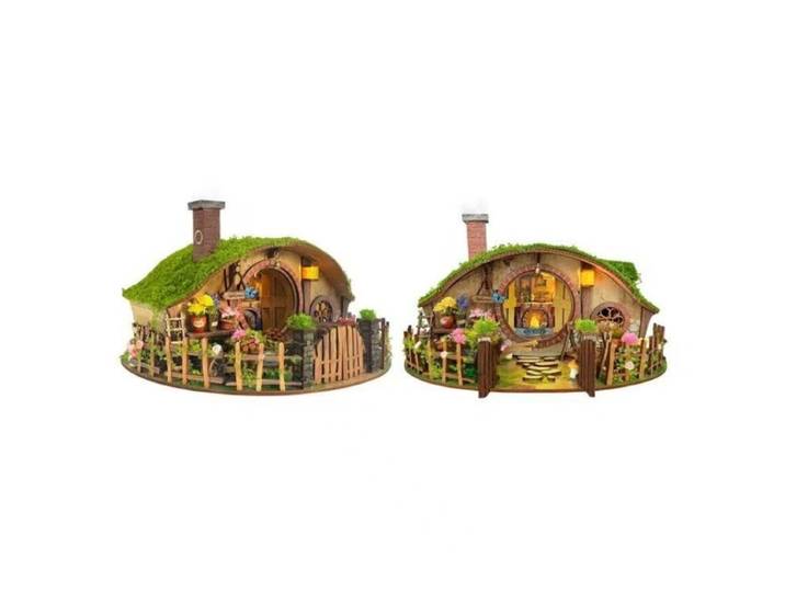 Figurines de maison en bois DIY, miniatures faites à la main, maison forestière pour cadeaux d'anniversaire d'amis, décoration de la maison, artisanat