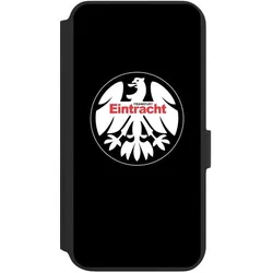 Nivocase Klapphülle für Samsung Galaxy S22+ Handyhülle aus Kunst Leder NIVOflip schwarz Eintracht Frankfurt (Samsung Galaxy S22+), Smartphone Hülle, Schwarz
