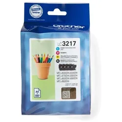 Brother, Druckerpatrone, LC3217 Value Pack (BK, C, M, Y)