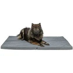 TRIXIE Matratze Samoa Vital, faltbar, wasserabweisend, 100 × 70 cm, dunkelgrau