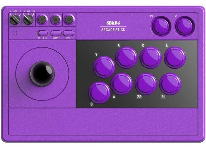 8BitDo Arcade Stick 2.4G - Paars