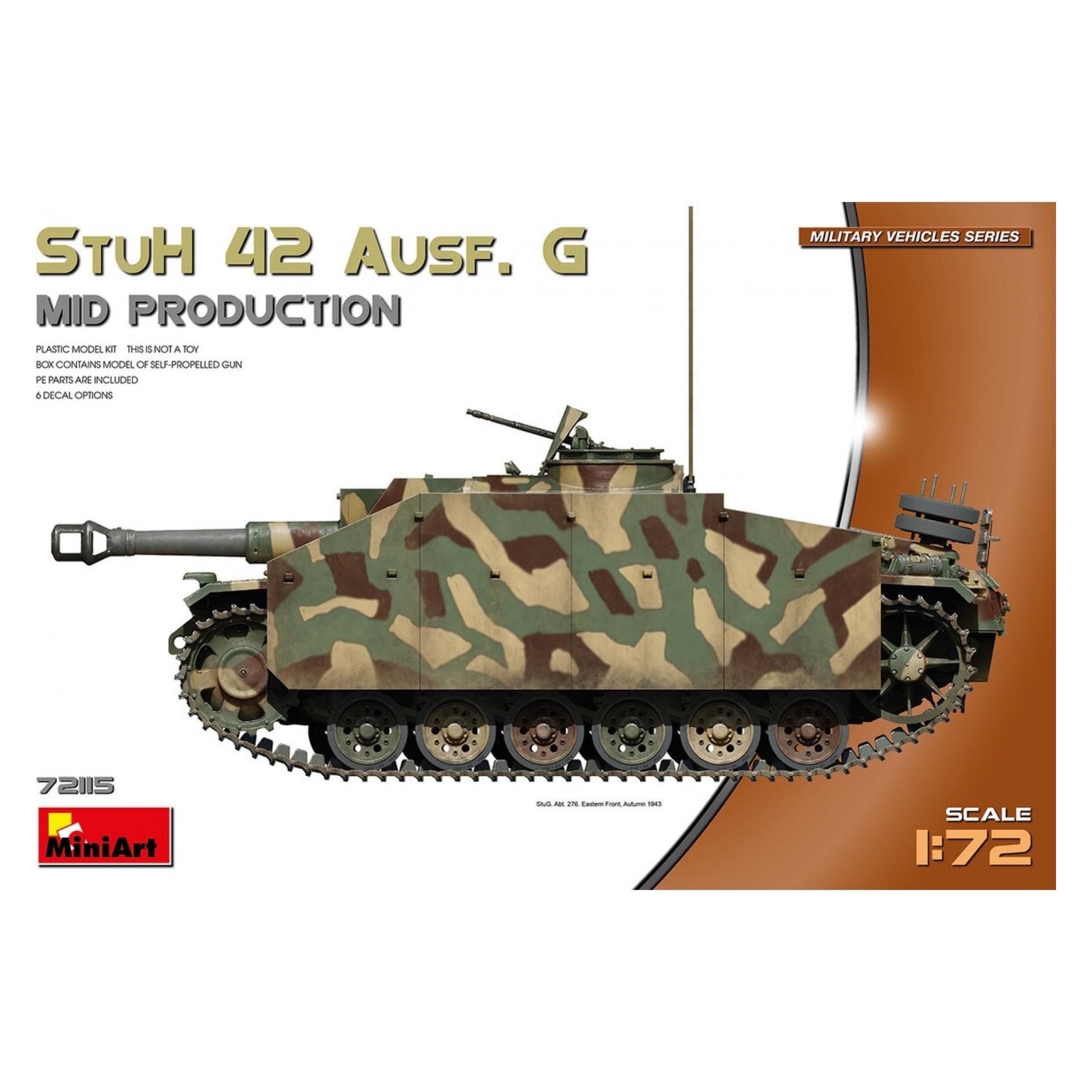 Mini art 1:72 StuH 42 Ausf. G Mit. Produktion (550072115)
