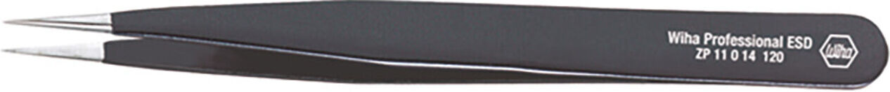Wiha Präzisionspinzette Professional ESD Typ 00 120 mm (32327)
