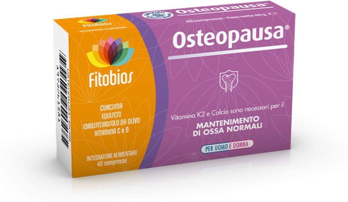 FITOBIOS Srl Osteopausa 40 Compresse - Integratore Alimentare