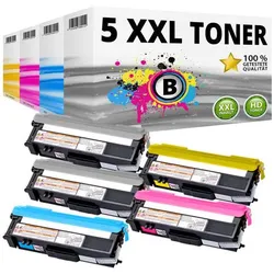 Druckfuxx, Toner, 5x TONER kompatibel BROTHER L8400CDN L8450CDW HL-L8350CDW L8250CDN MFC-L8650-CDW