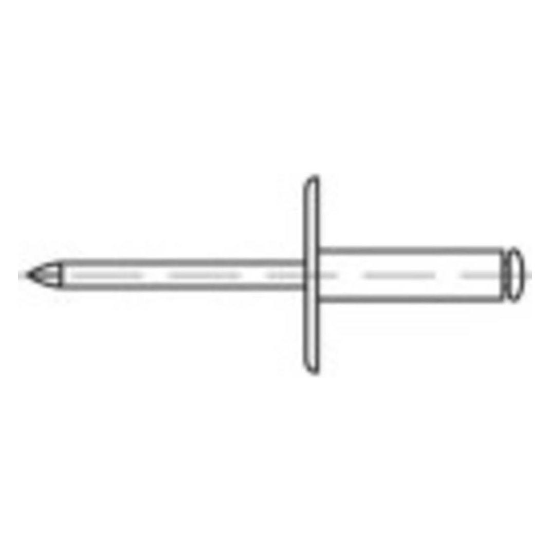 Toolcraft Offene Blindniete (Ø x L) 4.8 (160311)